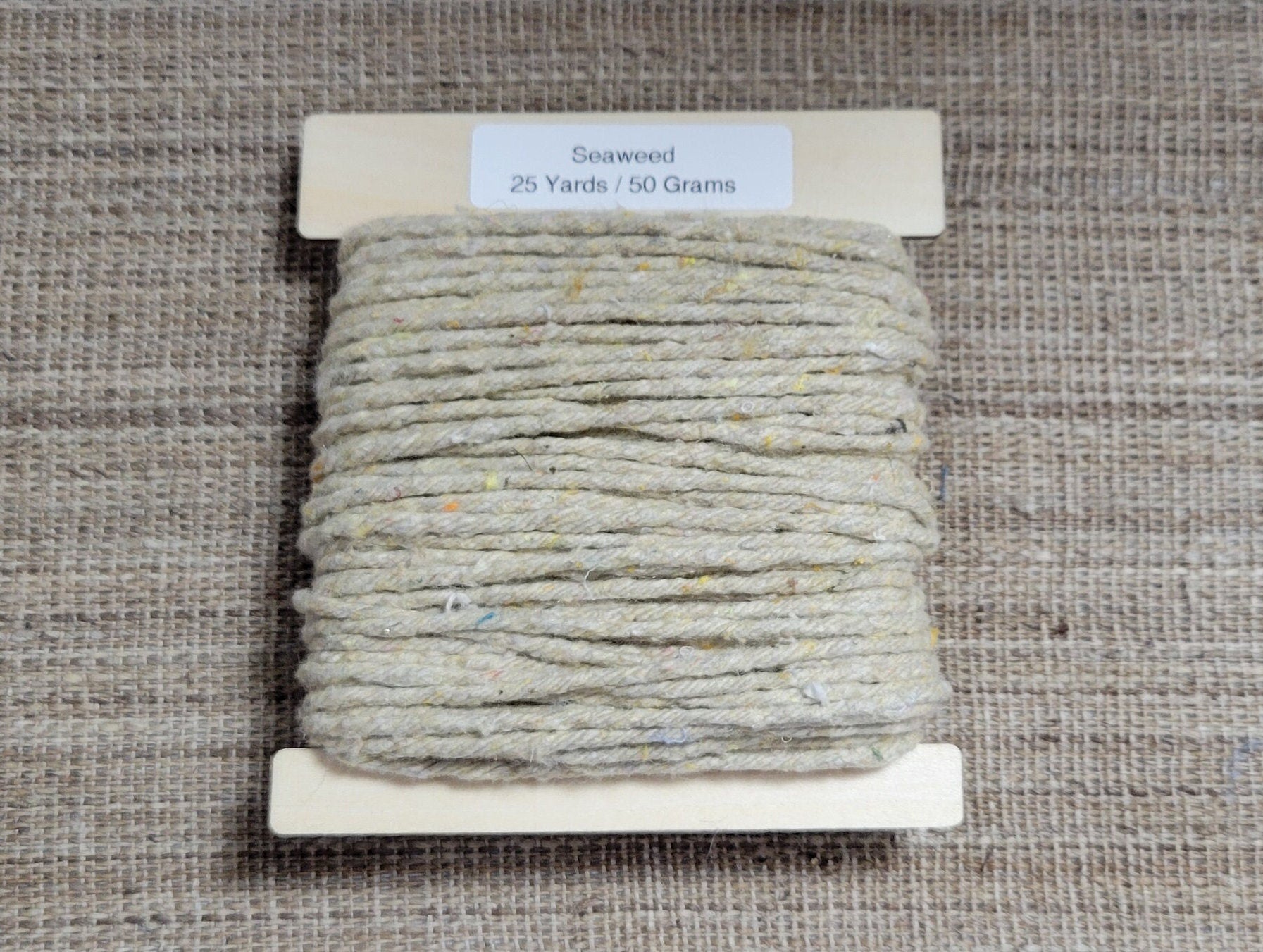 Seaweed Macro Algae Mini Skeins Yarn Natural. 25 Yards. Great for Kitting, Crochet, Weaving, Craft, Fiber Arts.