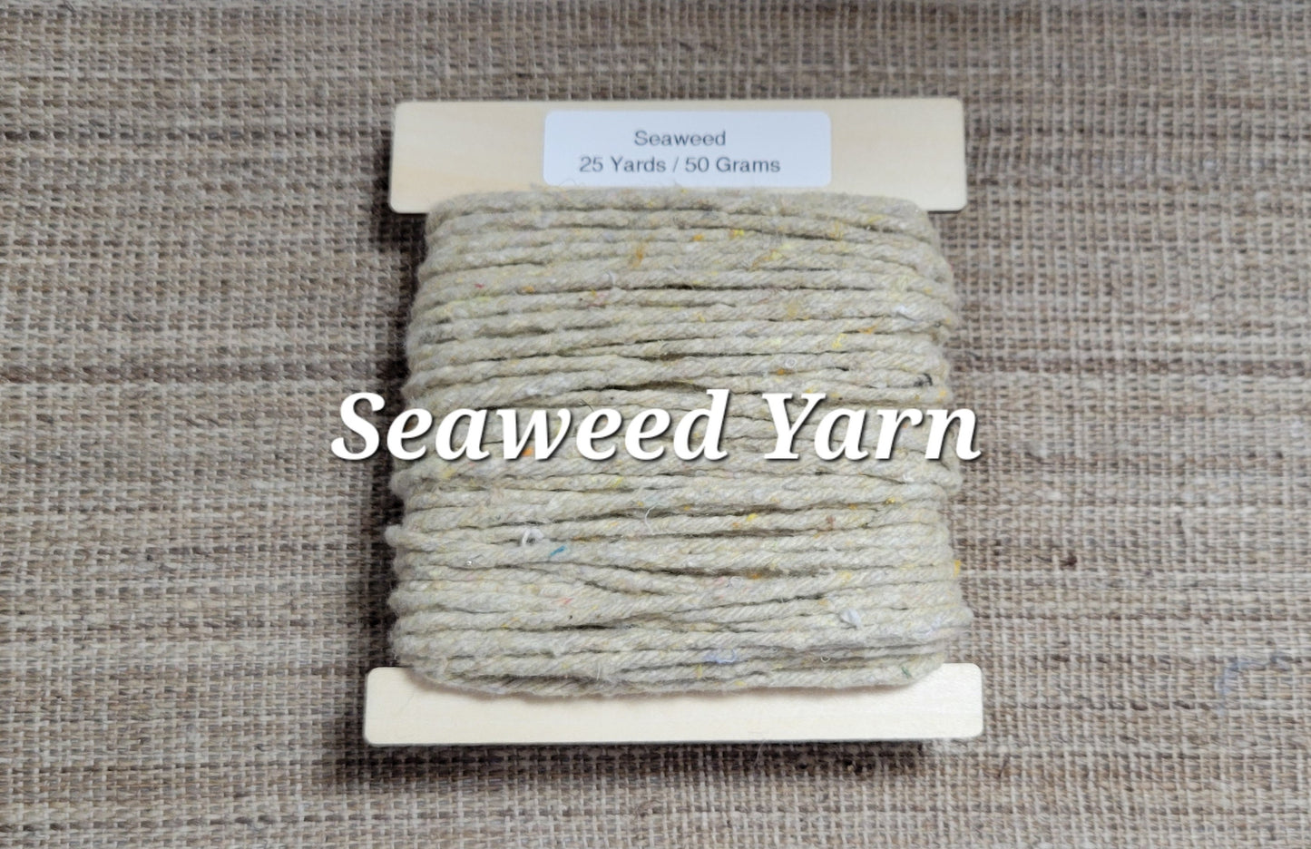 Seaweed Macro Algae Mini Skeins Yarn Natural. 25 Yards. Great for Kitting, Crochet, Weaving, Craft, Fiber Arts.