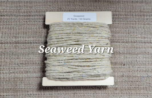 Seaweed Macro Algae Mini Skeins Yarn Natural. 25 Yards. Great for Kitting, Crochet, Weaving, Craft, Fiber Arts.