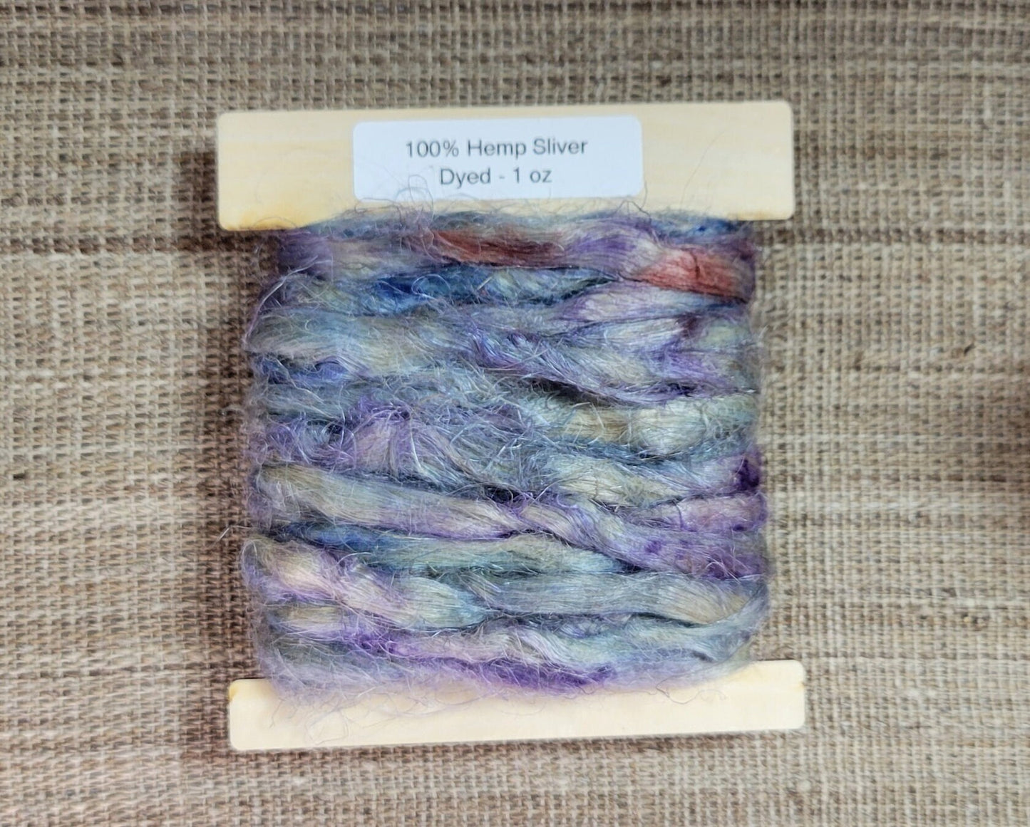 Hemp 1 oz Sliver Fiber Dyed. Great for Spinning, Knitting, Weaving, Crafts, ect.