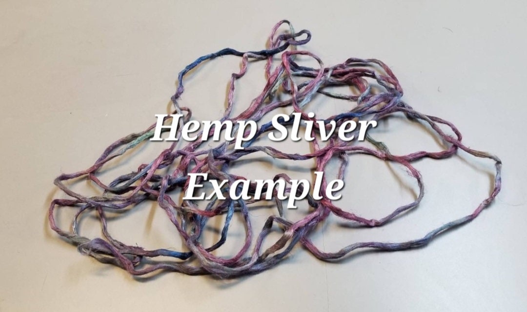 Hemp 1 oz Indigo Silver Fiber Dyed Light Blue. Great for Spinning, Knitting, Weaving, Crafts, ect.