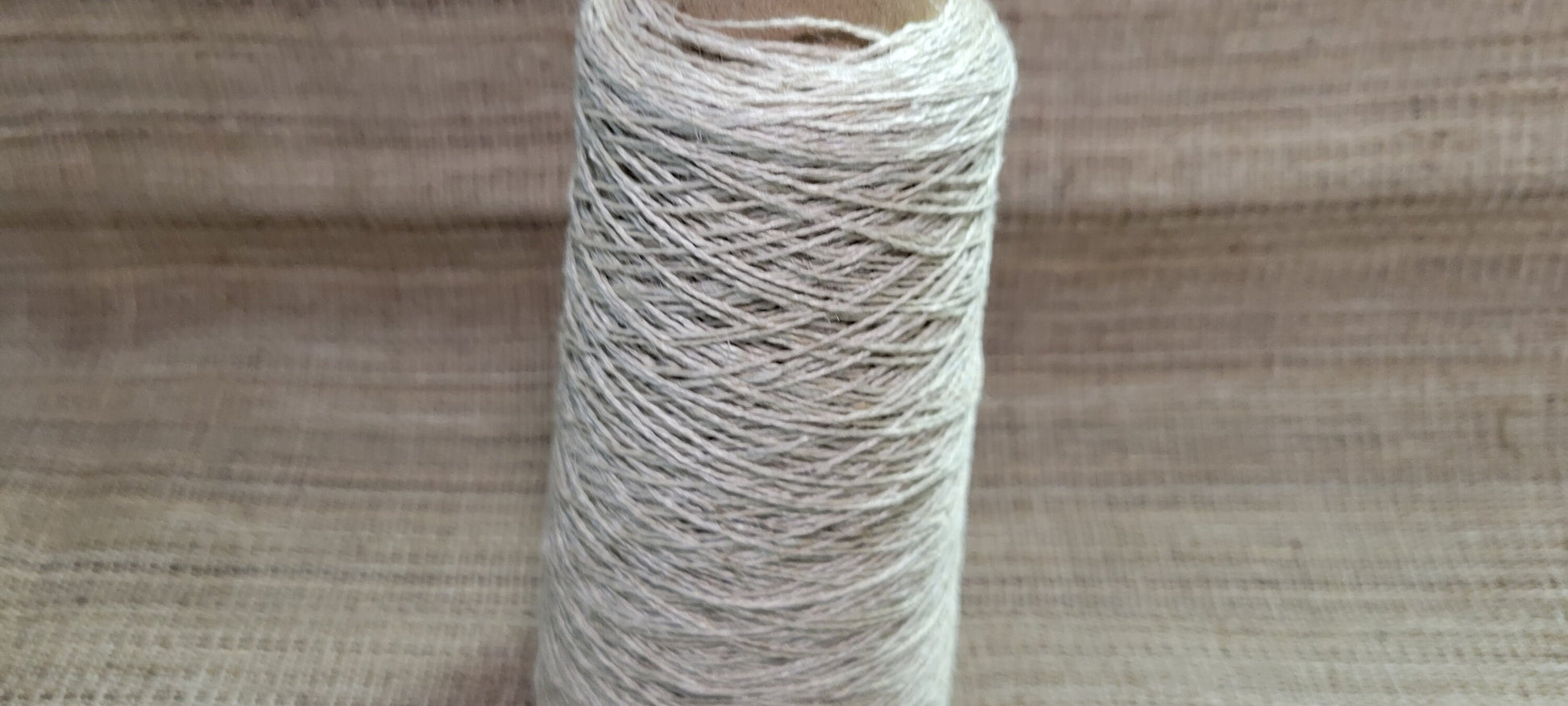 100% Hemp Yarn. 250 Yards. Cone Natural Fine Twine. 2-Ply. Great for Kitting, Crochet, Weaving, Craft, Slow Stitch, Mending.