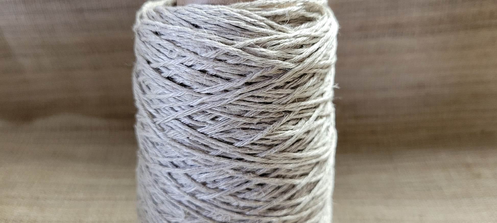 100% Hemp Yarn. 250 Yards. Cone Natural Fine Twine. 6-Ply. Great for Kitting, Crochet, Weaving, Craft, Fiber Arts