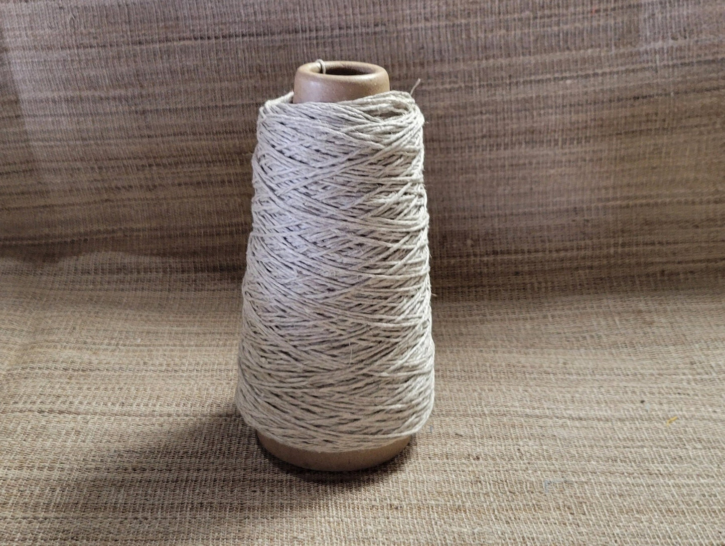 100% Hemp Yarn. 250 Yards. Cone Natural Fine Twine. 6-Ply. Great for Kitting, Crochet, Weaving, Craft, Fiber Arts