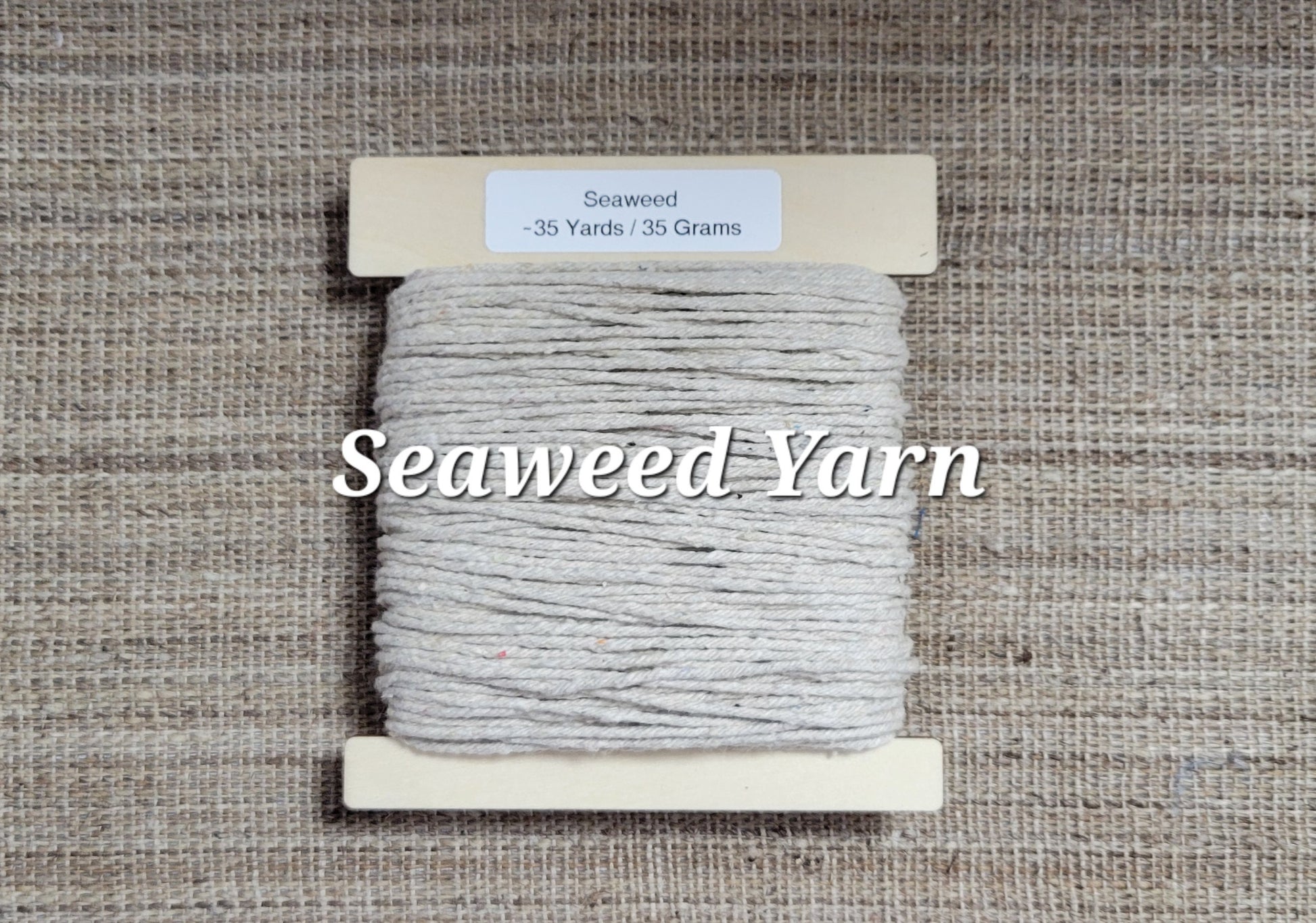 Seaweed Macro Algae Mini Skeins Yarn Natural. 35 Yards. Great for Kitting, Crochet, Weaving, Craft, Fiber Arts.