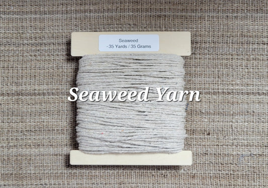 Seaweed Macro Algae Mini Skeins Yarn Natural. 35 Yards. Great for Kitting, Crochet, Weaving, Craft, Fiber Arts.