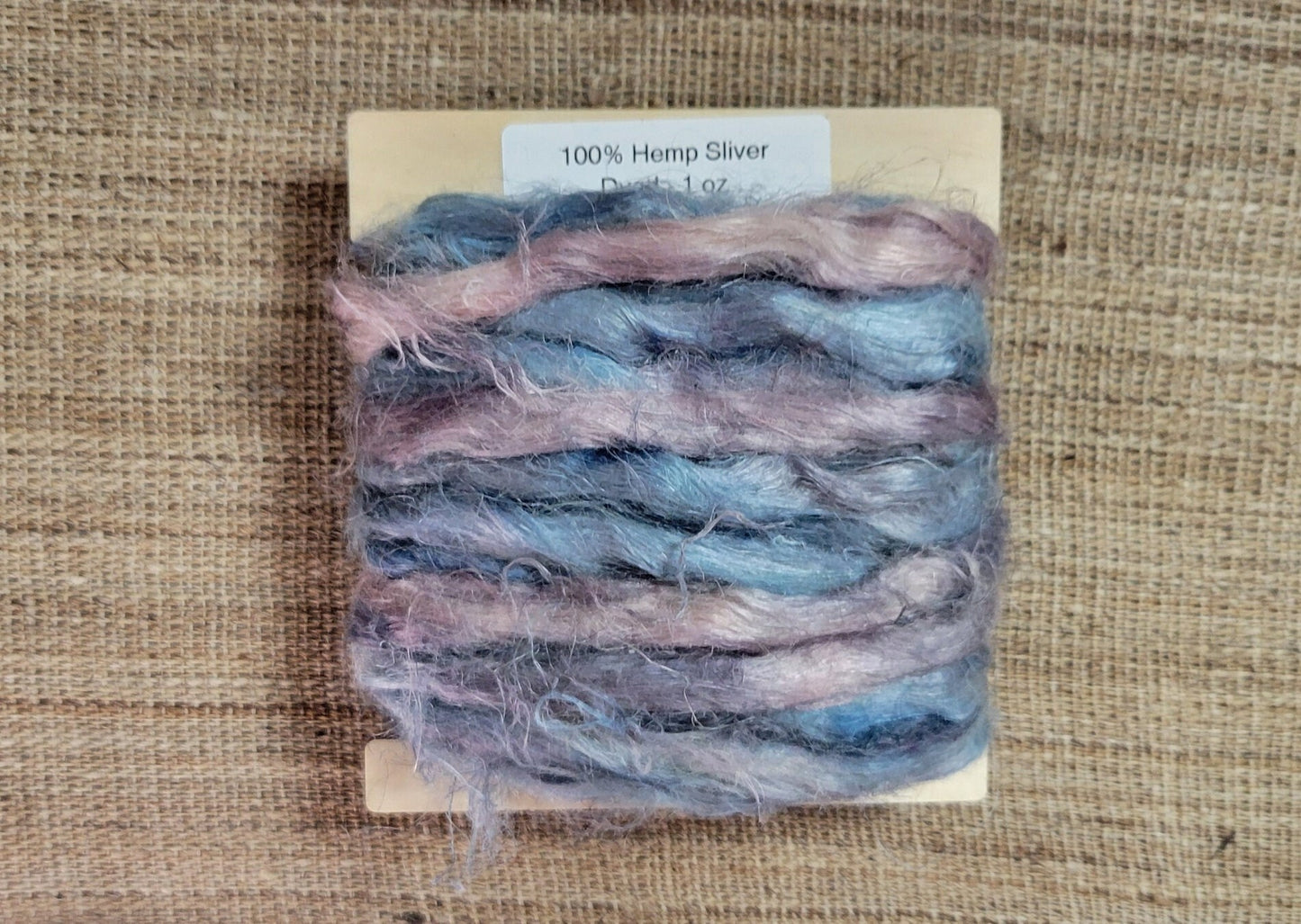 Hemp 1 oz Sliver Fiber Dyed. Great for Spinning, Knitting, Weaving, Crafts, ect.