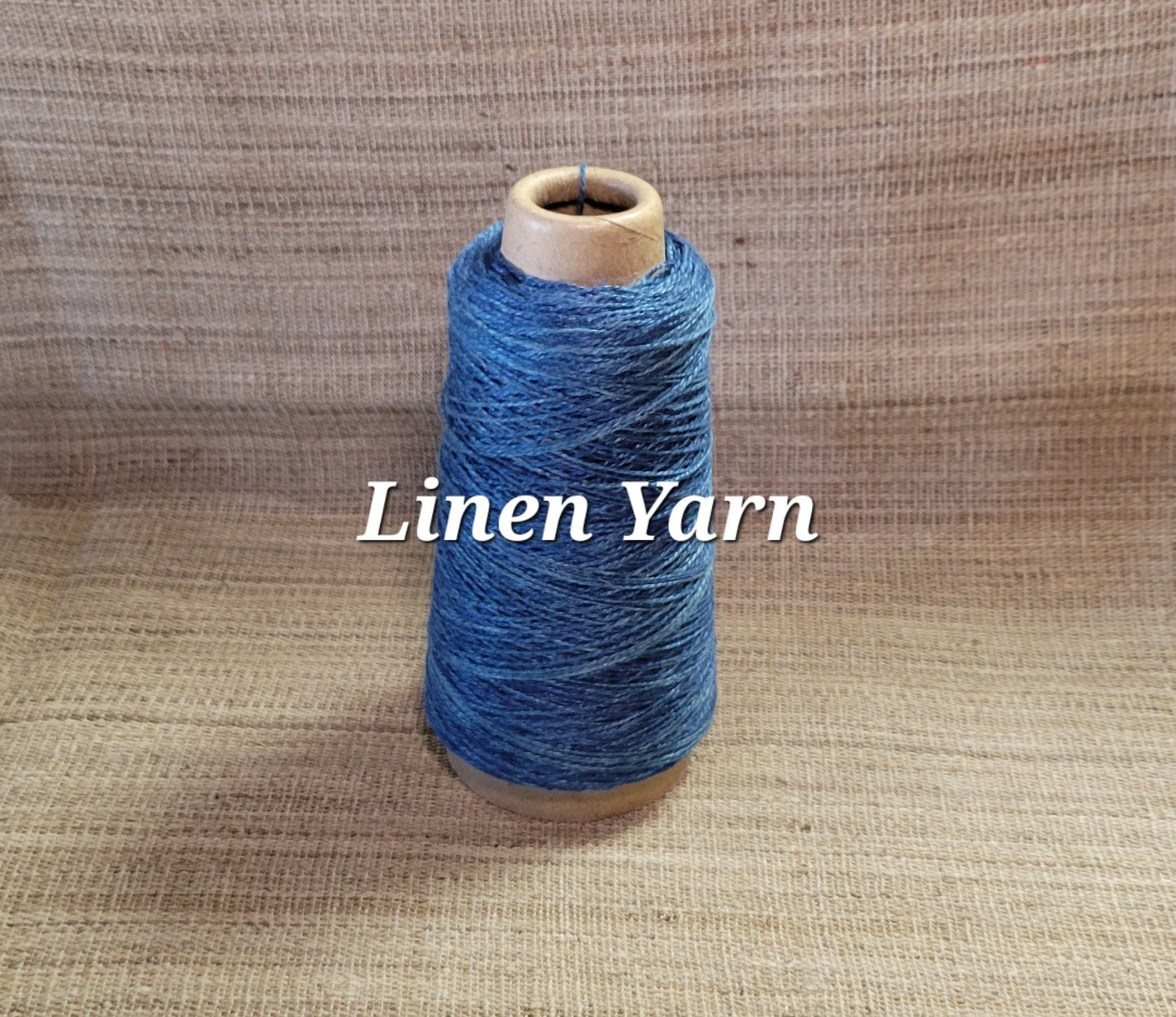 Linen Yarn, Indigo Dyed. Machine Spun 10/2 Natural, 3.5 oz Skein, Great for Weaving, Rug Making, Kitting, Crochet, Fiber Arts. IRREGULAR