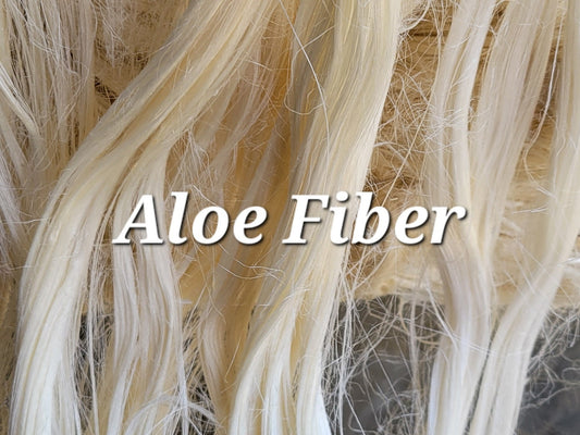 Aloe Long Fiber Bundle. 1 oz. 100% Natural Fiber. Great for Basketry, Knitting, Weaving, Fiber Arts, ect