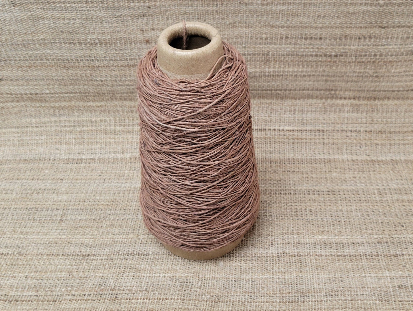 Nettle Yarn. Dyed Black Walnut & Madder - Hand Spun. Red - Brown. Great for Kitting, Crochet, Weaving, Craft, Fiber Arts