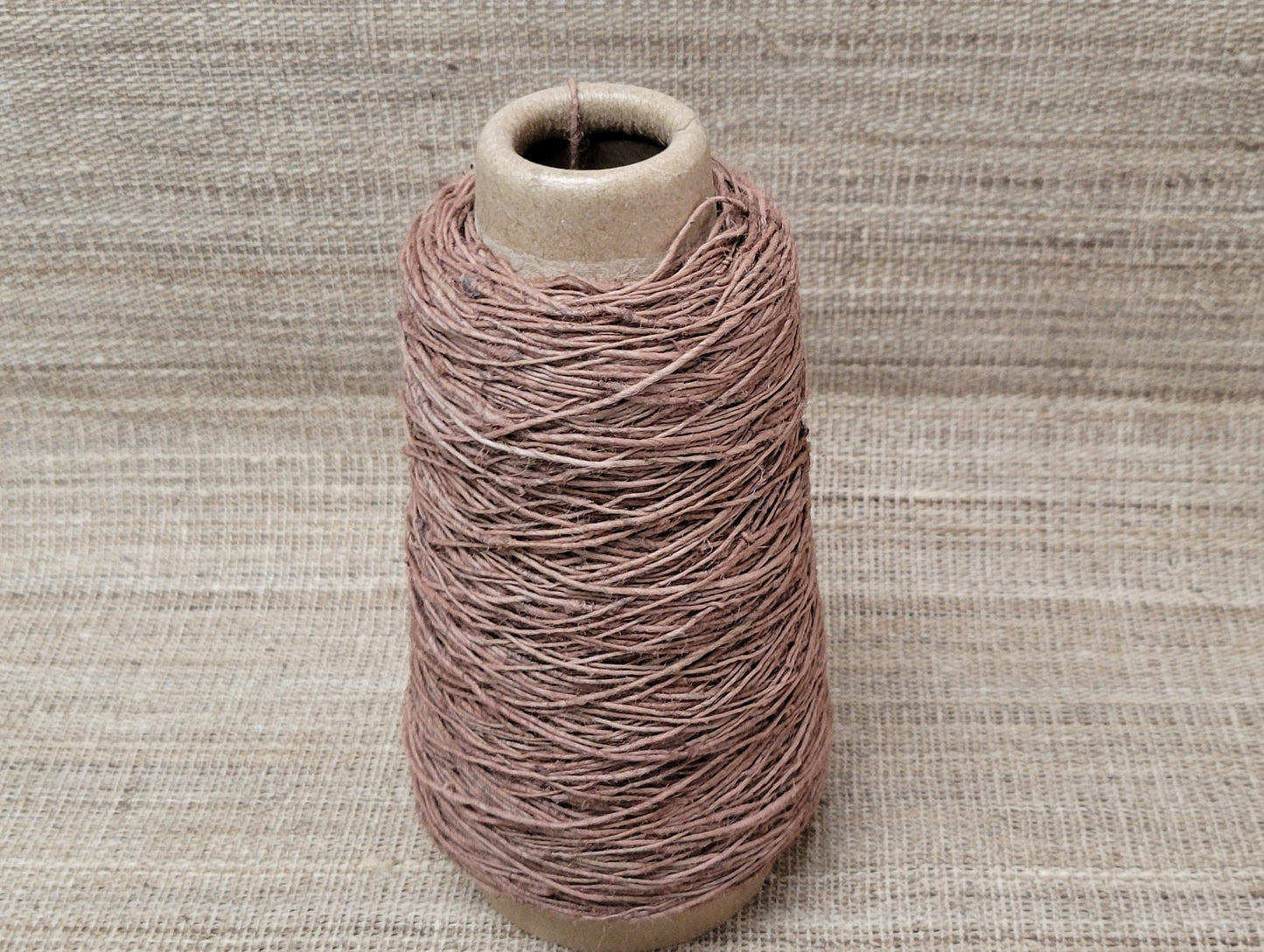 Nettle Yarn. Dyed Black Walnut & Madder - Hand Spun. Red - Brown. Great for Kitting, Crochet, Weaving, Craft, Fiber Arts