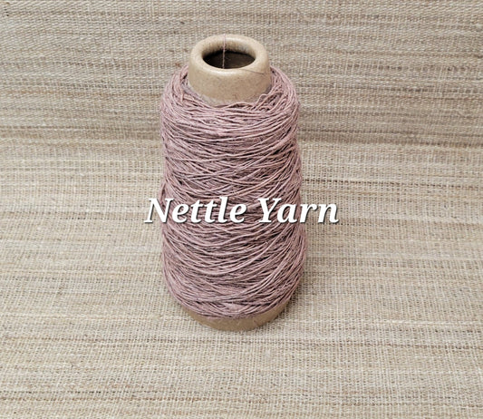 Nettle Yarn - Dyed Black Walnut & Madder - Hand Spun. Red / Brown. Great for Kitting, Crochet, Weaving, Craft, Fiber Arts