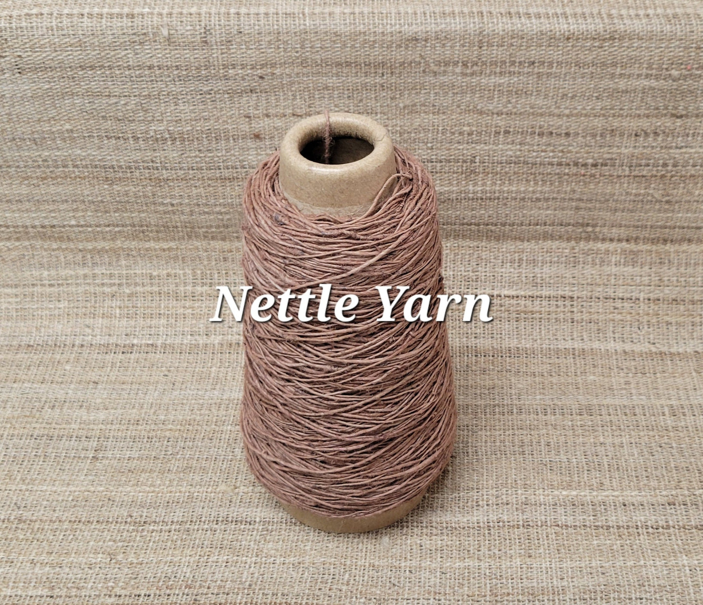 Nettle Yarn. Dyed Black Walnut & Madder - Hand Spun. Red - Brown. Great for Kitting, Crochet, Weaving, Craft, Fiber Arts