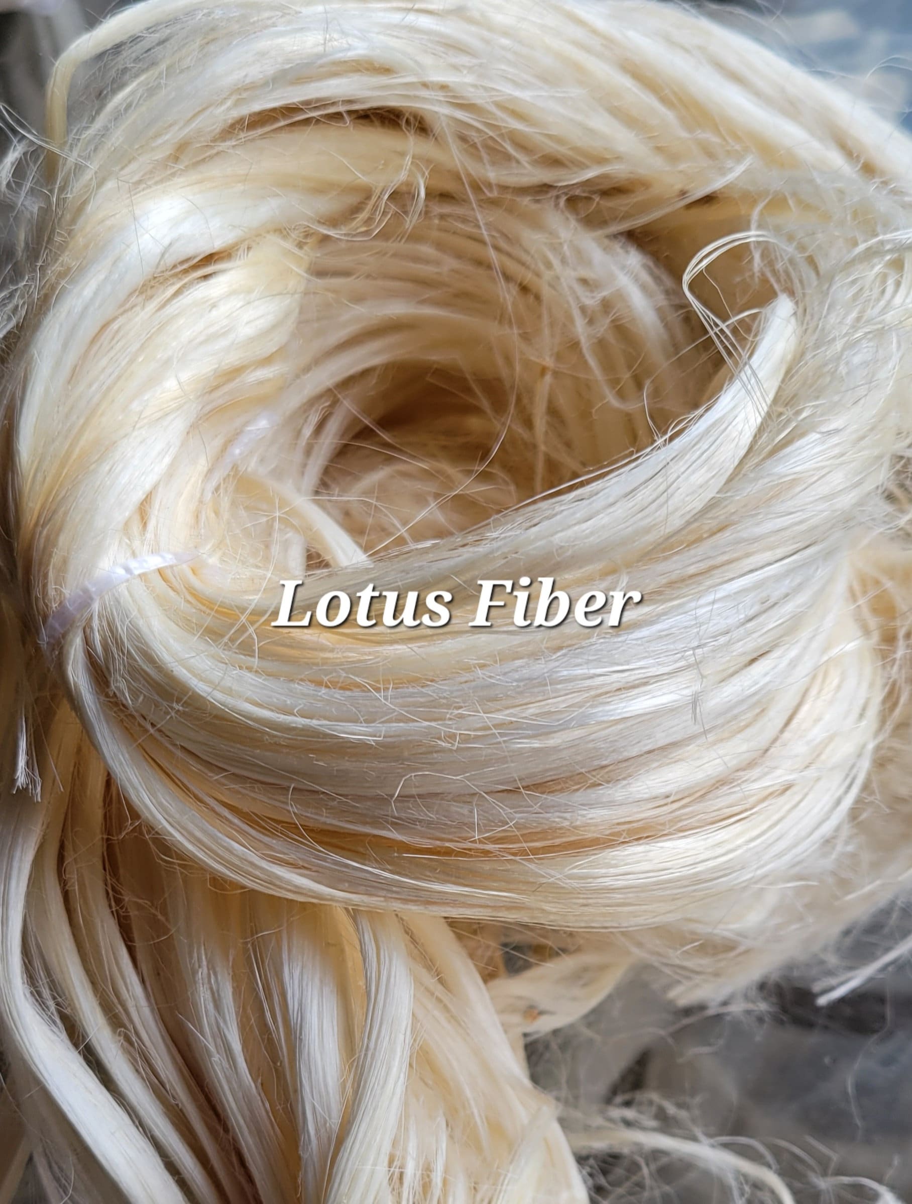 Lotus Flower Plant Long Fiber Bundle. 1 oz. 100% Natural Fiber. Great for Basketry, Knitting, Weaving, Fiber Arts, ect.