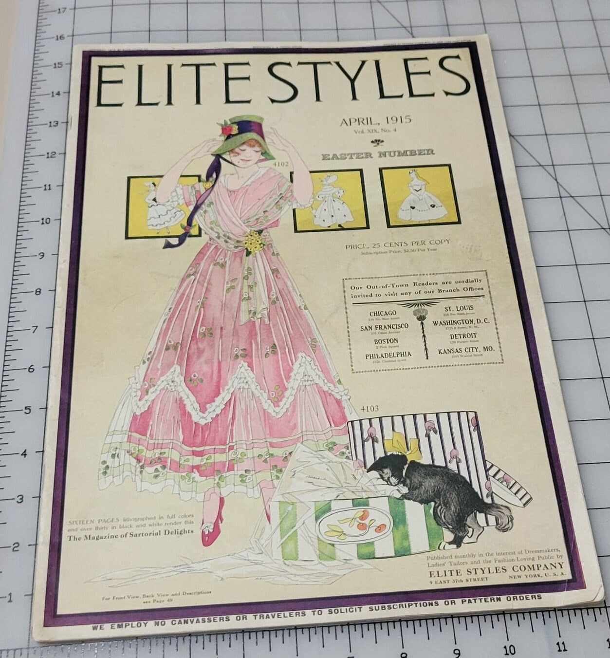 1915 Elite Styles April Original Dressmaker Tailor Fashion Catalog Ladies