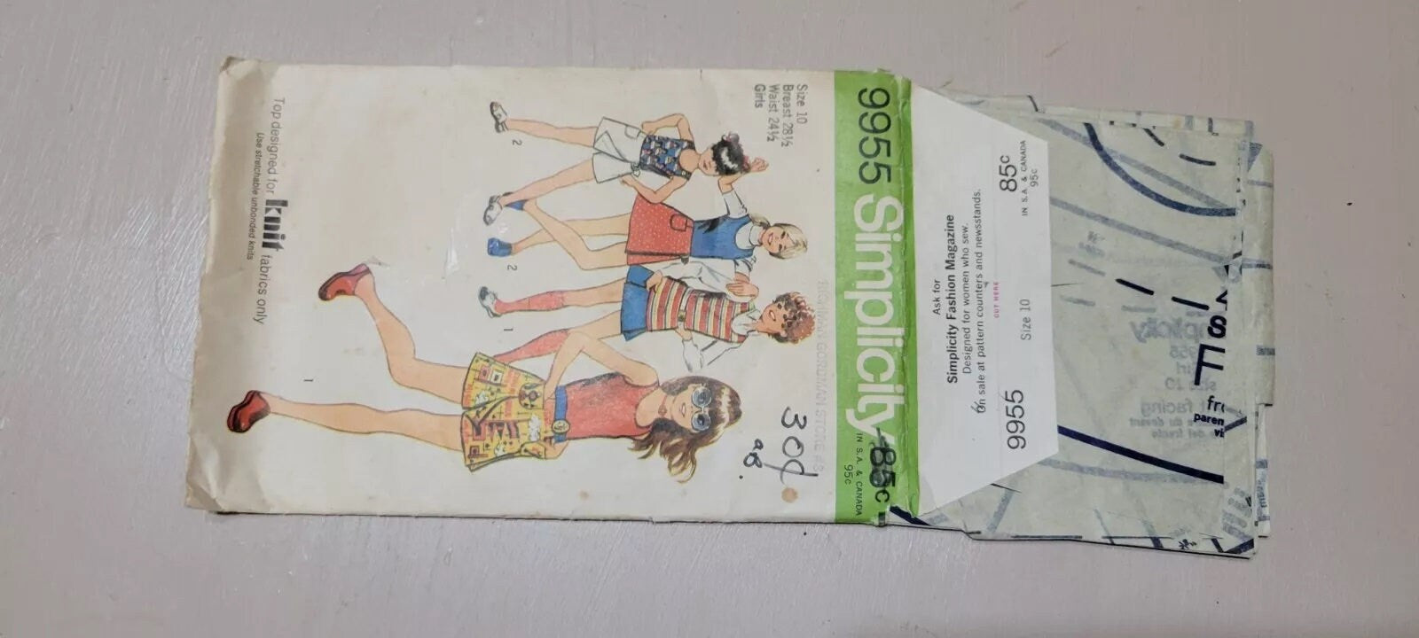 1970s Simplicity Pattern Lot 4 Swimsuit Sports Bellbottoms Miss Knit Stretch