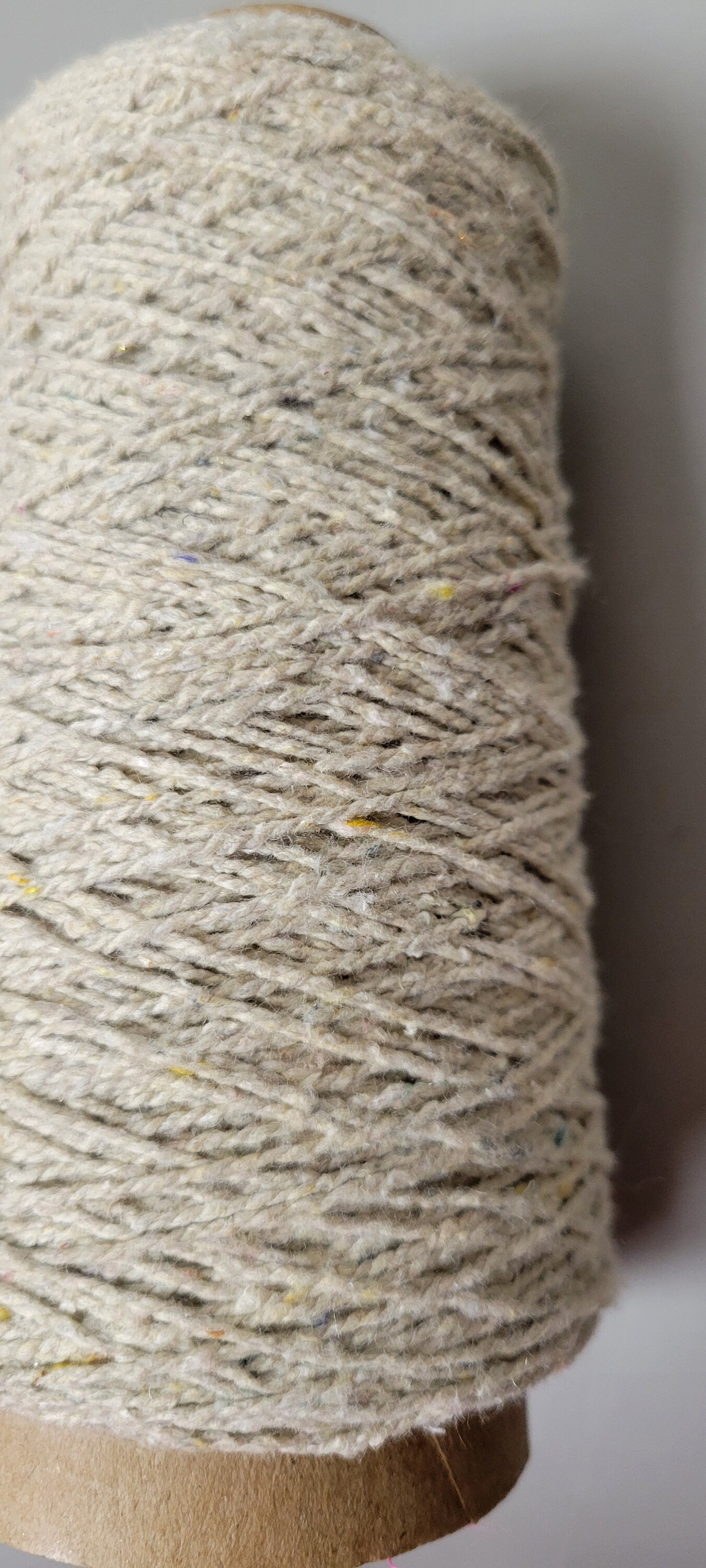 Corn Yarn, 250 Yards. Natural. Fingering Weight. Great for Kitting, Crochet, Weaving, Craft, Fiber Arts, Slow Stitching.