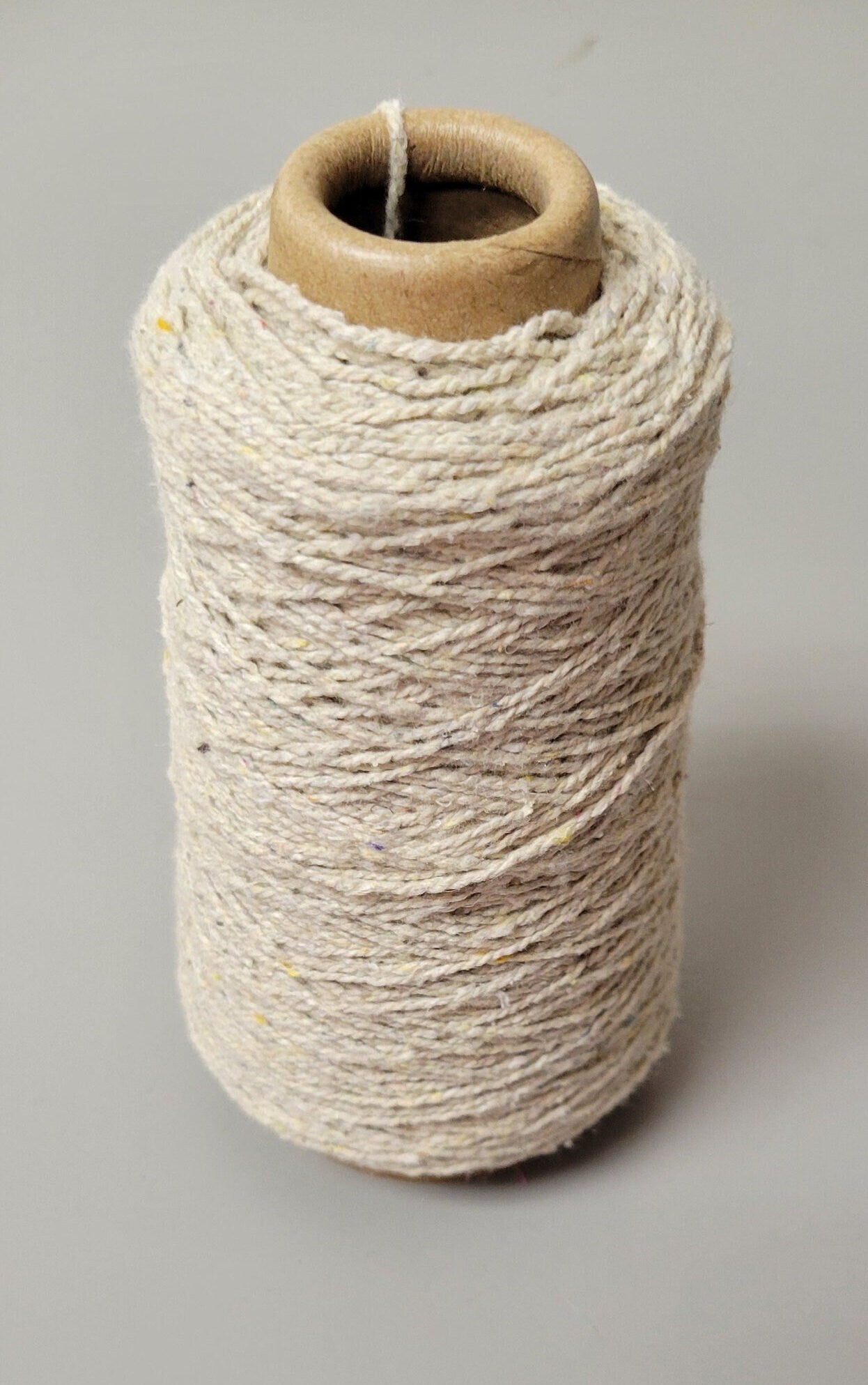 Corn Yarn, 250 Yards. Natural. Fingering Weight. Great for Kitting, Crochet, Weaving, Craft, Fiber Arts, Slow Stitching.