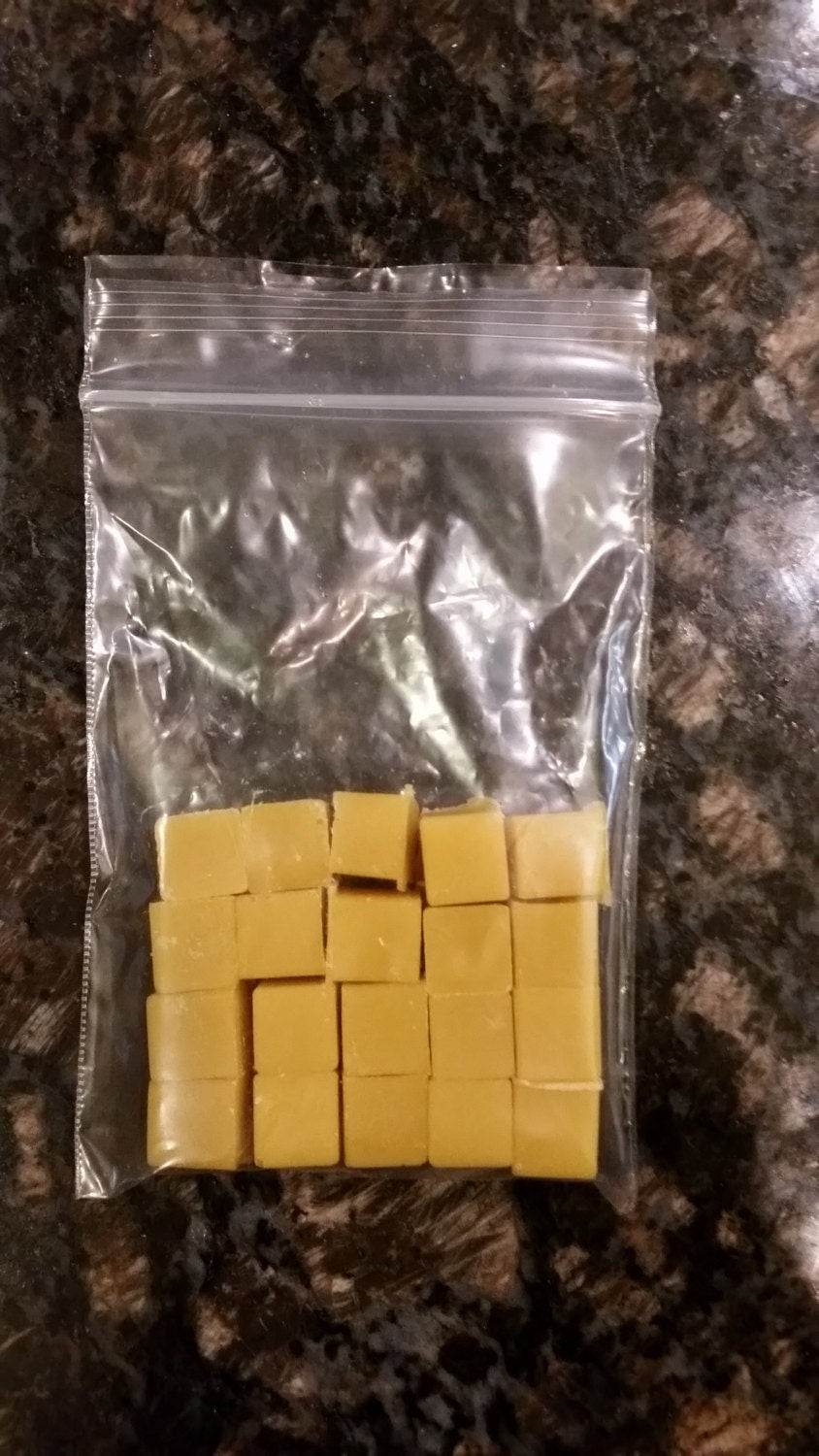 4 oz Organic Beeswax Cubes - 4 ounce / Farm Harvested Filtered Wax. Small Batch Projects