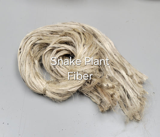 Snake Plant Leaf Long Fiber Bundle. 1 oz. 100% Natural Semi-Combed Fiber.